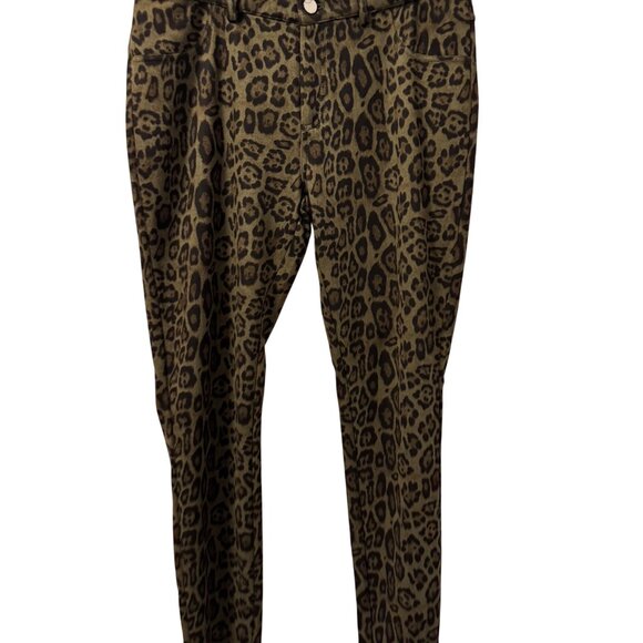 Adore Leopard Print Skinny Pants Sz Small Stretch Pants. NWT - Picture 8 of 12